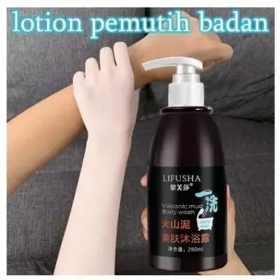 LUFUSHA BODY MUD Sabun Lumpur Vulkanik / Sabun Whitening Ampuh Memutihkan Badan dan Wajah - 250ml 3