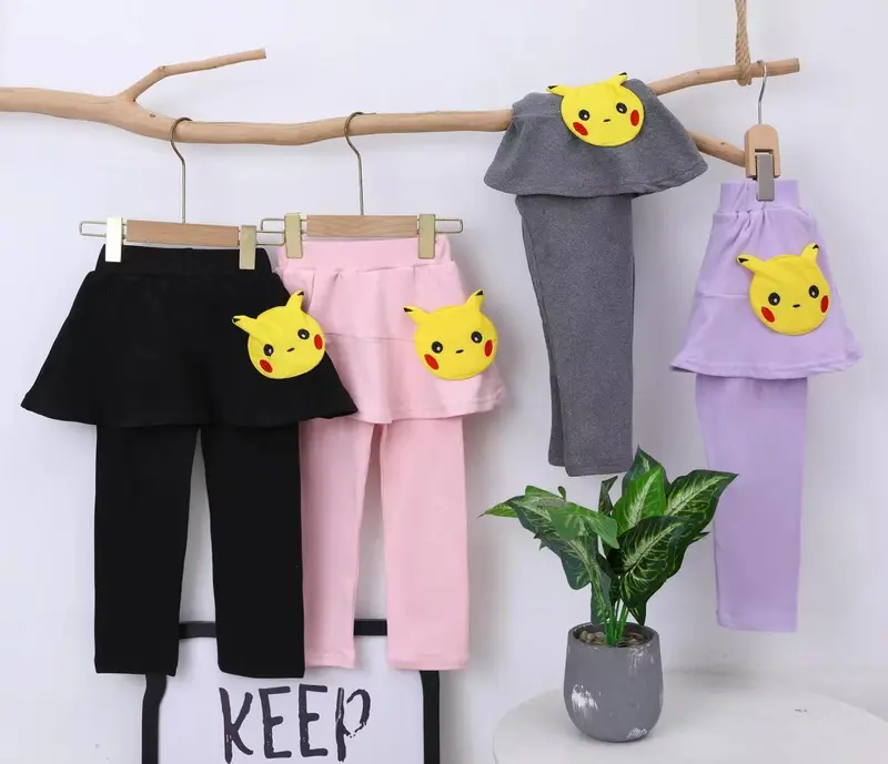 Rok Lejing Anak Perempuan Umur 2 Tahun - 6 Tahun, Celana Legging Rok untuk Olah Raga Anak Cewek Terbaru Model Santai Bahan Katun 3