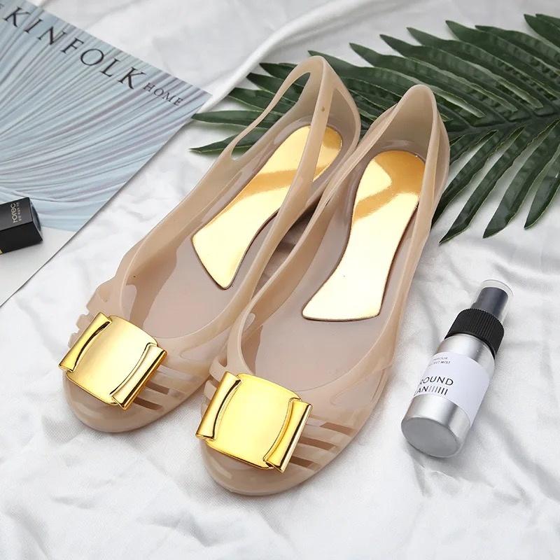 RESTOCK & REAL PICT - Jelly shoes/flatshoes 1808-1 sandal flat 1