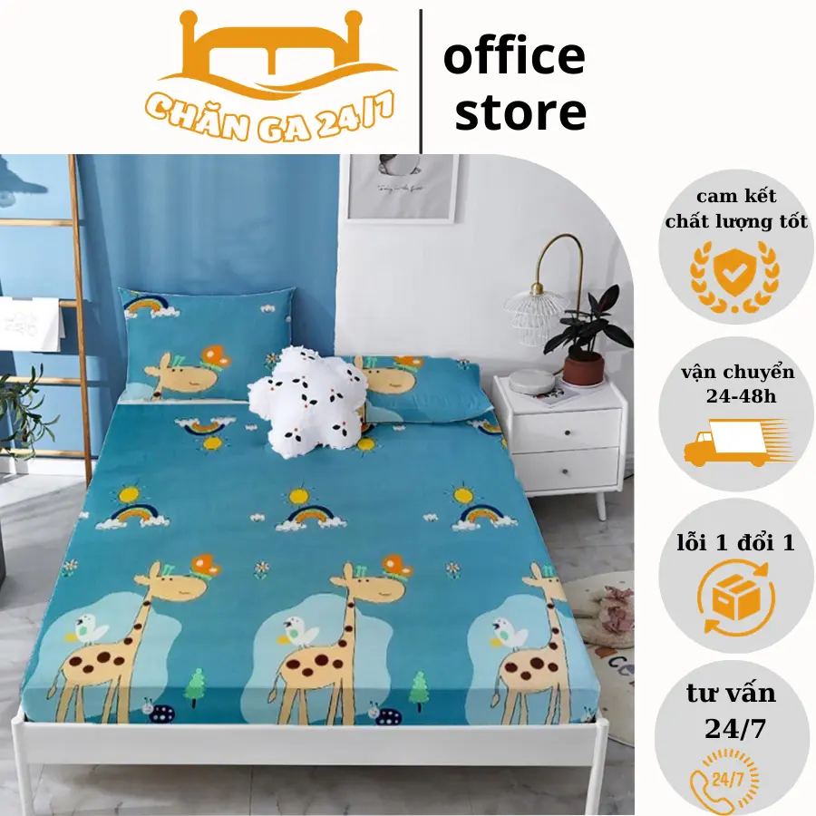 Ga Chống Thấm Cotton Hàn Quốc Nằm Trực Tiếp Không Nóng Không bí Không Sột Soạt