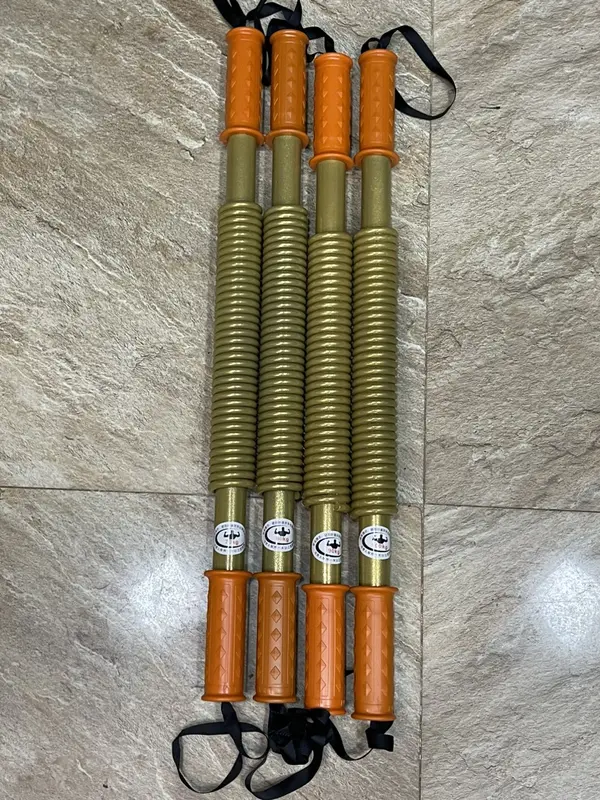 Gậy bẻ tập cơ tay ngực vai thanh lò xo Vàng- Đen cao cấp lực bẻ 20kg -100kg(tặng kèm túi đựng) đàn hồi tốt phù hợp luyện tập thể thao tại nhà 8