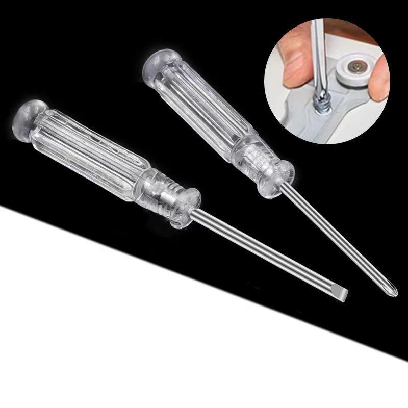 Product Introduction of Mini Screwdriver Crystal Transparent 3.0 Cross One-Word Screwdriver Multifunctional Toy Home Appliance Screwdriver 6