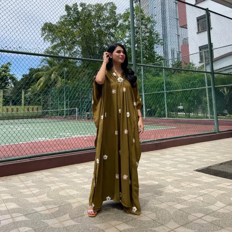 KAFTAN NAGITA POMPOM FREE BROS MODEL EMBOS 7