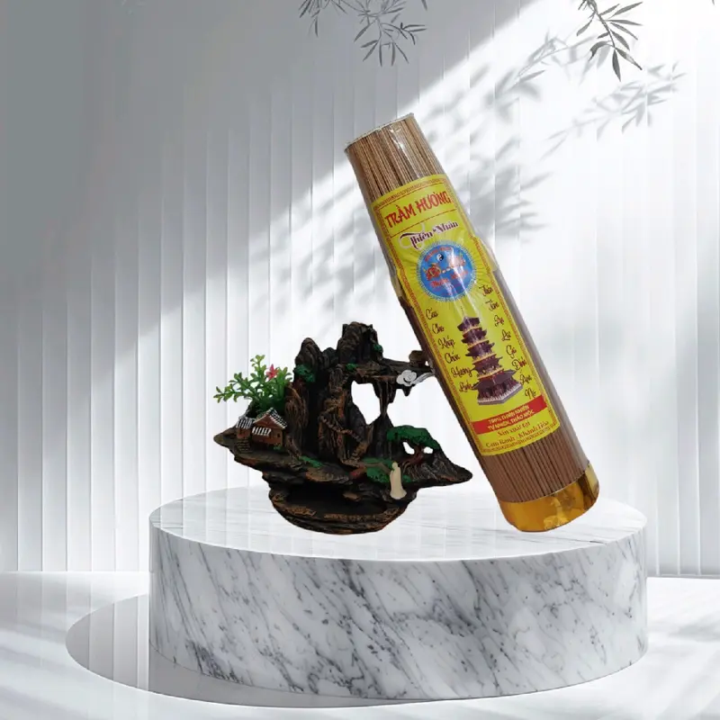 Trầm hương gió bầu, mùi hương thơm nhẹ từ trầm tự nhiên bó 1kg 2