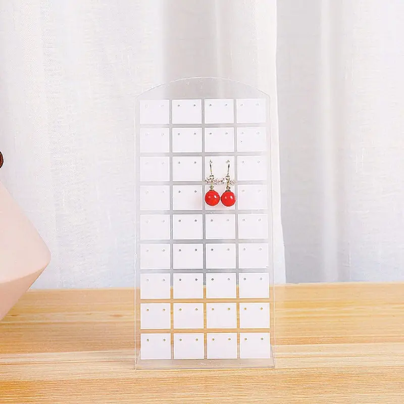 Giá Đỡ Trưng Bày Treo Bông Tai 72 Lỗ Bằng Nhựa Acrylic Nhỏ Gọn Tiện Lợi đựng khay 6