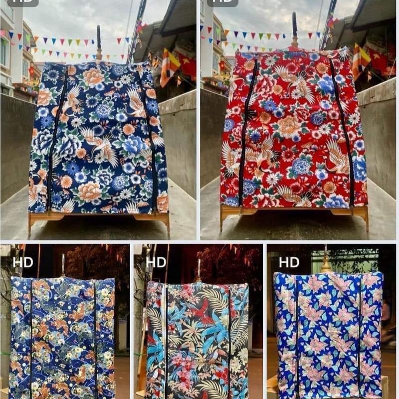 Áo lồng chim chào Áo lồng vuông đấu thái đấu vuông cao thái cao vải hoa loại 2 giá rẻ  mào