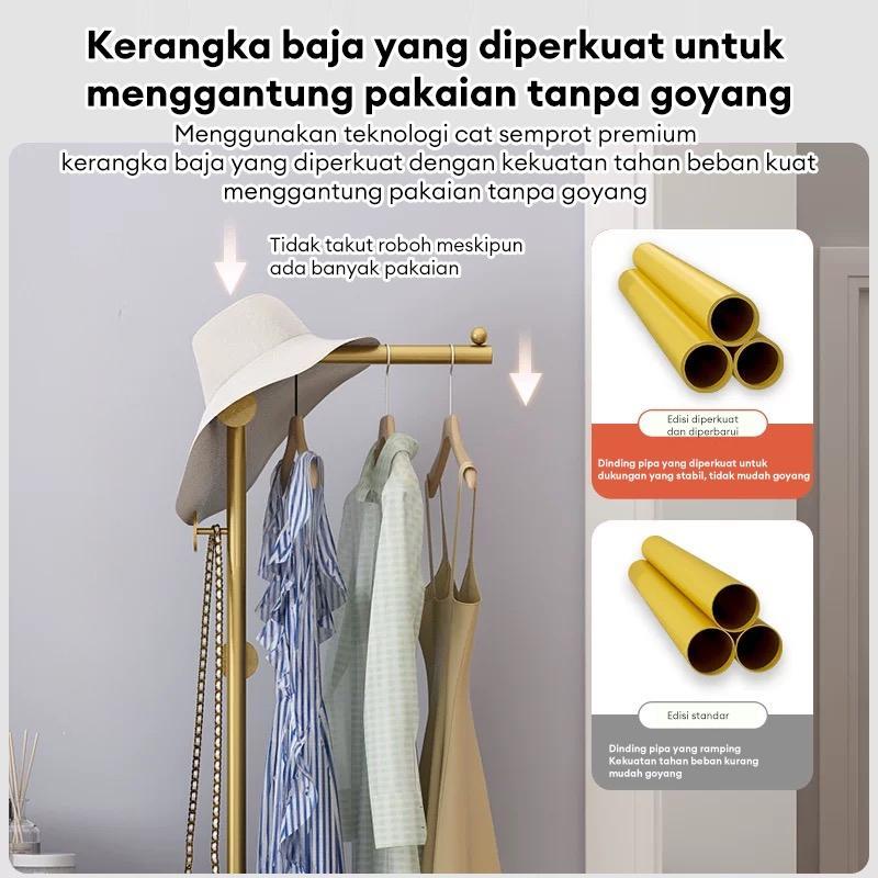 Stand Hanger Gantungan Baju Besi Berdri dan Tas Topi Minimalis Multifungsi Alas Marmer Stand Hanger Gantungan Baju Besi Berdri dan Tas Topi Minimalis Multifungsi Alas Marmer