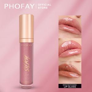 ลิปกลอสกำมะหยี่, PHOFAY, สูตรกำมะหยี่, ให้ความชุ่มชื้นยาวนาน 24 ชั่วโมง, เหมาะสำหรับริมฝีปากอวบอิ่ม, มีเอฟเฟกต์ความเงางามและเอฟเฟกต์การเบลนด์ที่สมบูรณ์แบบ (01, 02, 04, 08), ชุดหลายสี, สัมผัสสบาย, ไม่เหนียวเหนอะหนะ