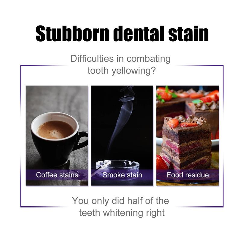 Product Introduction of Jaysuing V34 purple toothpaste whitens teeth, cleans oral odor, stains, whitens teeth, and cares for your teeth 11