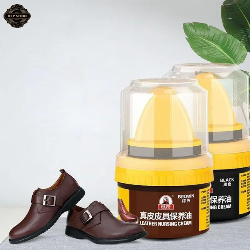 Xi Đánh Bóng Giày Da Làm Bóng Nhanh Đồ Da, Xi Kem Dưỡng Da Có Đầu Mút Hỗ Trợ 7