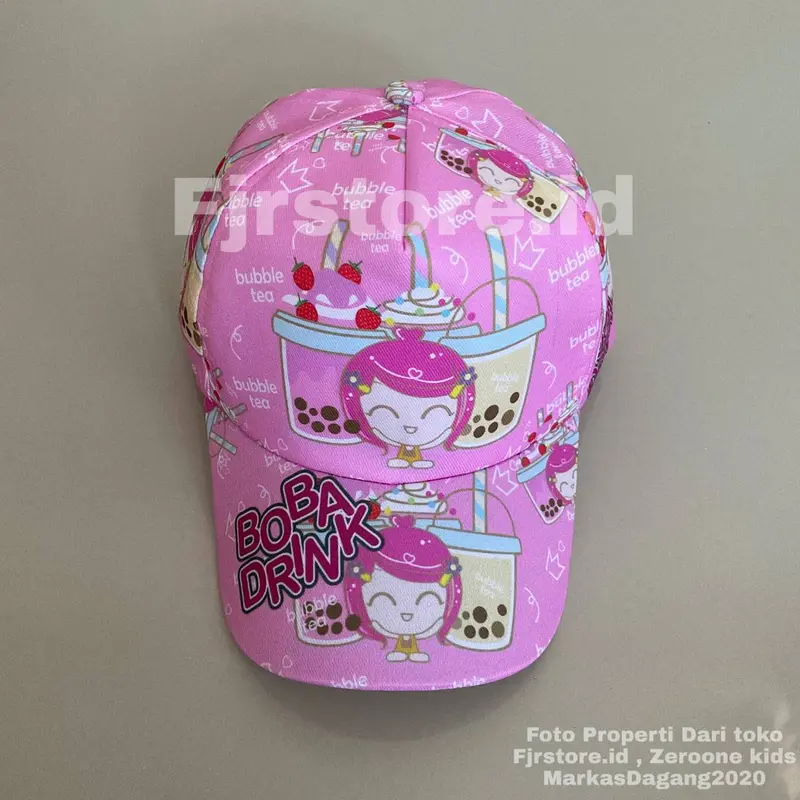 Topi Baseball Anak Perempuan Motif Sublime Animasi | By Fjrstore.id 2