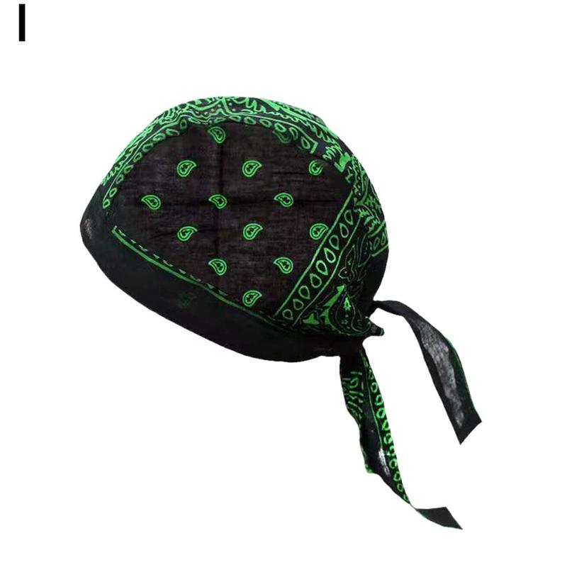 Product Introduction of Popular Outdoor Riding Pirate Hat Stretch Cloth Amoeba Cashew Nut Headband Hat Ribbon Headband Hat 44