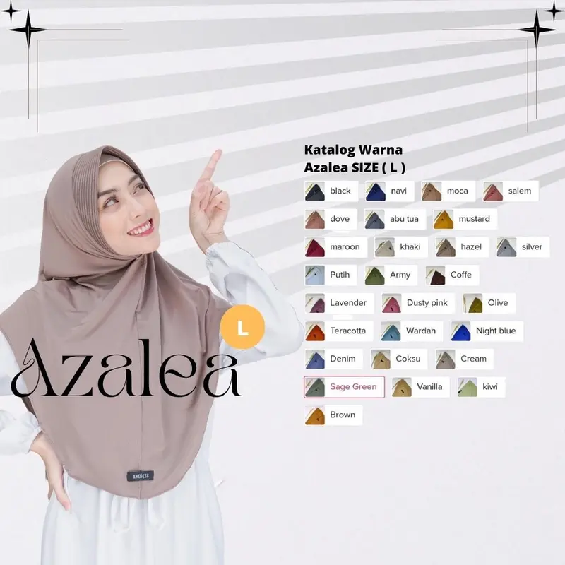 SF HIJAB - HIJAB BERGO DAILY INSTAN AZALEA SIZE L 1