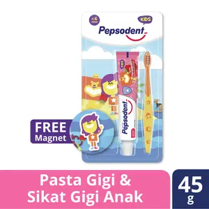 Pepsodent Kids Pasta Gigi Dan Sikat Gigi Anak Patrick 50G+1Pc