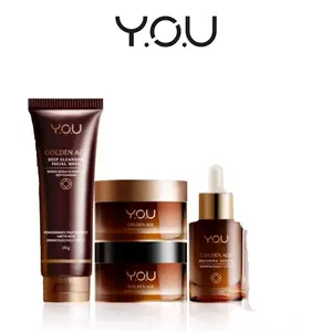 YOU Golden Age Series Paket 4 in 1 ll Facial Wash, Serum, Night Cream,Day cream