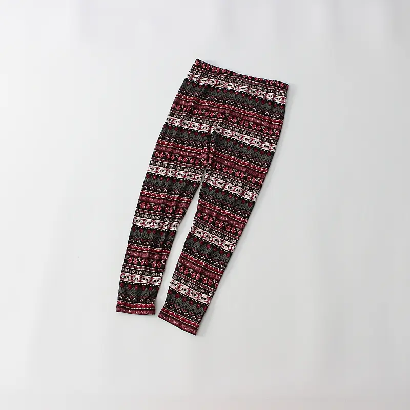 Quần Legging Bé Gái, Mềm Mại Và Thoải Mái, In Cổ Điển Quần Dài Co Giãn, Quần Ngủ, Phù Hợp Với Bé 7-14 Tuổi, Hàng Khuyến Mãi Đến Năm 2025, Quốc Tế Thương