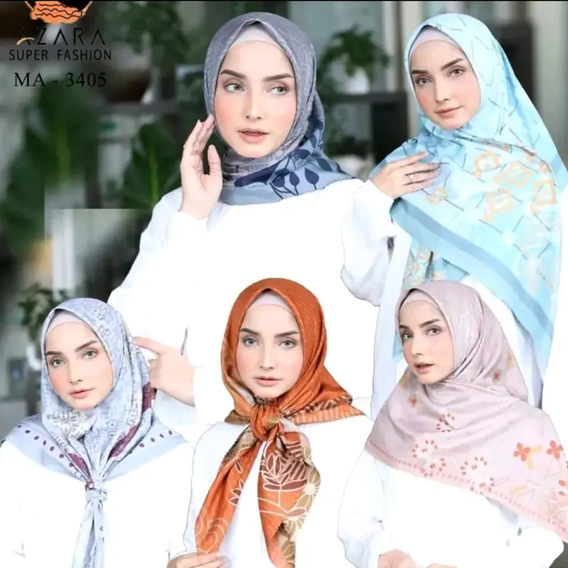 Aneka Jilbab Premium / Pashmina Silk Muslim Turki Voal Katun Kerudung 7