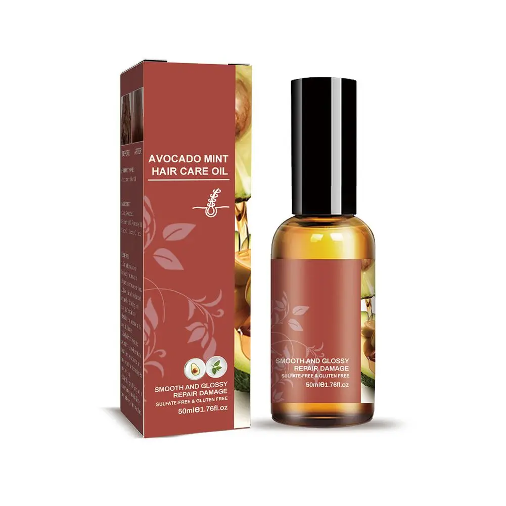 Rosemary Hair Oil Argan Oil Hair Growth Essence For Thin Dry Damaged Hair Ingrown Regrowth Anti-Hair Loss