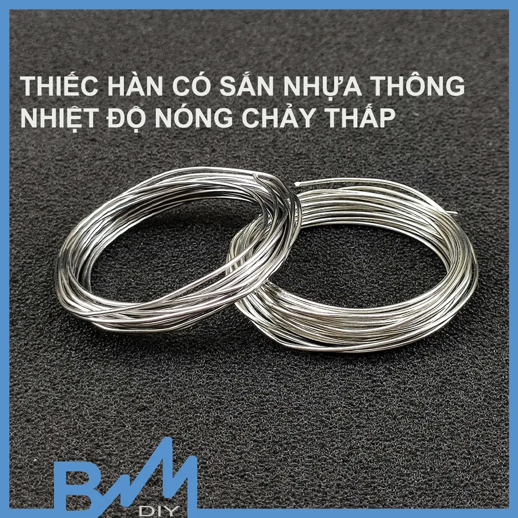 Thiếc hàn nhẹ lửa có nhựa thông Sn63Pb Sn99AgCu 5 mét