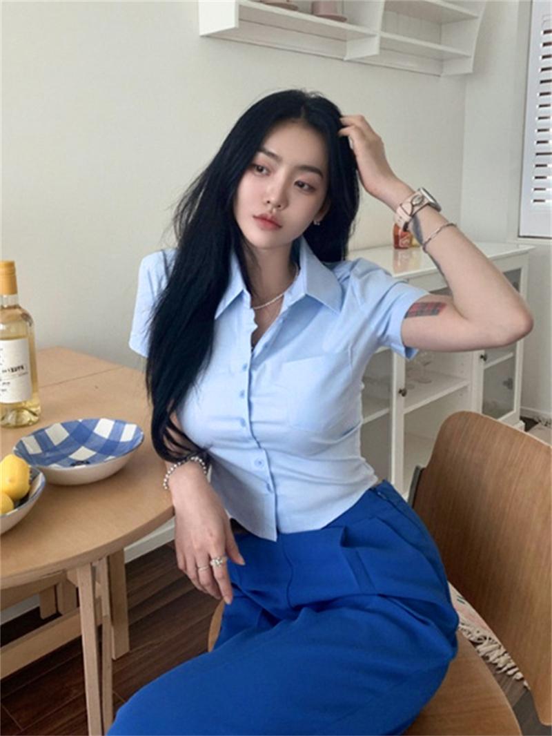 Product Introduction of ใหม่ เสื้อเชิ้ตแขนสั้น แฟชั่นฤดูร้อน สําหรับผู้หญิง Clothing 3