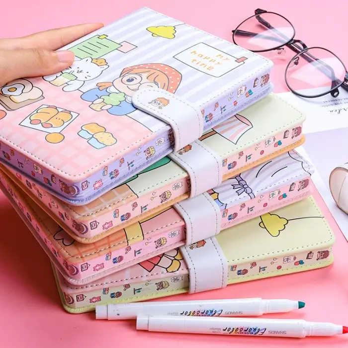 Buku Diary Journal Agenda Note book Planner Hard Cover stationery Magnet Kertas