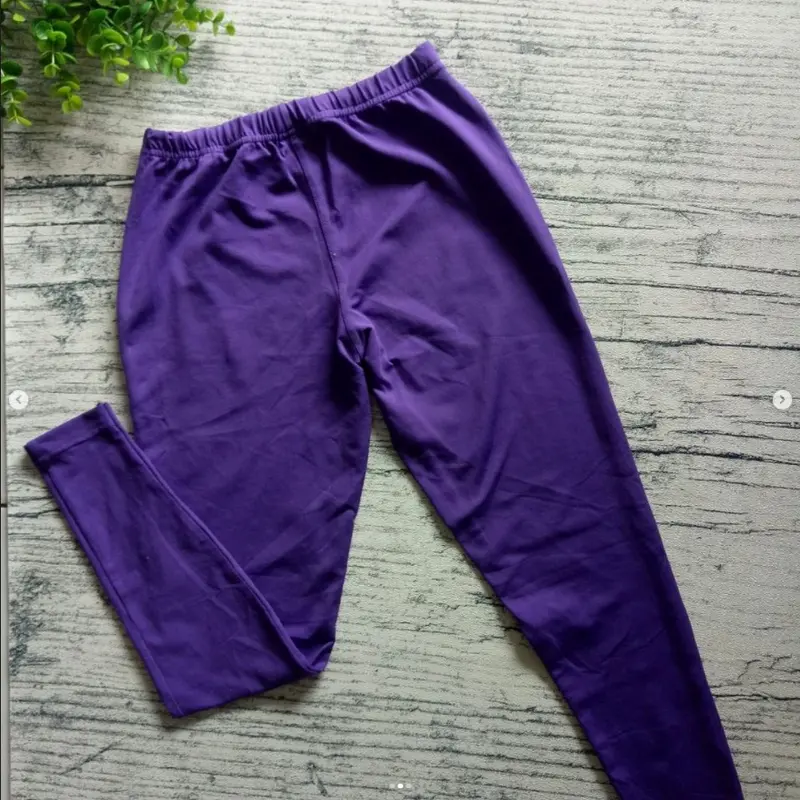 Celana Legging Wanita Ungu Polos Bawahan Murah 1