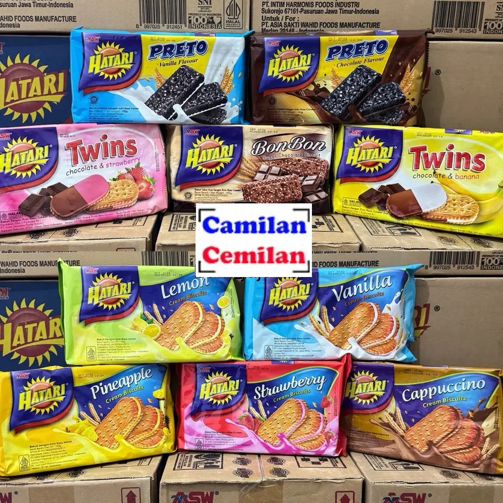 HatarI Biskuit Cream Bonbon Preto Twins Coklat Karton isi 21 pcs x 190 gr HatarI Biskuit Cream Bonbon Preto Twins Coklat Karton isi 21 pcs x 190 gr
