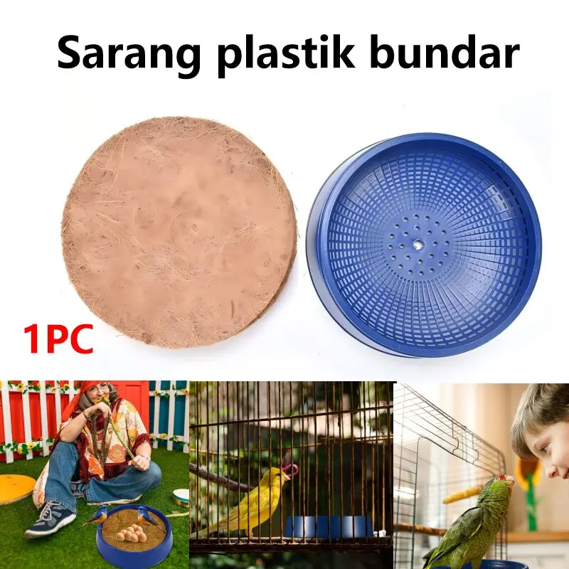 Mall Kualitas Parrot pet breeding incubator sarang merpati di luar sarang dekorasi plastik mangkuk karang