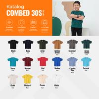Gambar Kaos polos anak katun combed 30s asli lengan pendek umur 0-9 tahun dari Jdmstore Kota Medan 2 Tokopedia