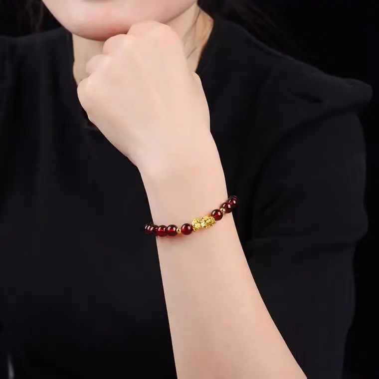 Gelang PIXIU Aksesoris Elegan untuk Meningkatkan Keberuntungan dan Kepercayaan Diri - Hadiah, Karet 4