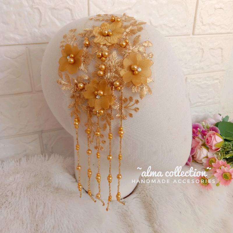 Headpiece simple juntai by alma collection 1