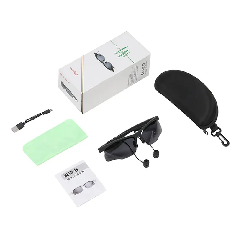 Kính Bluetooth Thông Minh Đa Năng, Phiên Bản 5.1, Nghe Nhạc, Gọi Điện, Âm Thanh Nổi, Thích Hợp Cho Các Môn Thể Thao Ngoài Trời Và Lái Xe, Với Tính Năng Định Vị, Kính Râm Phân Cực, # 465668 7