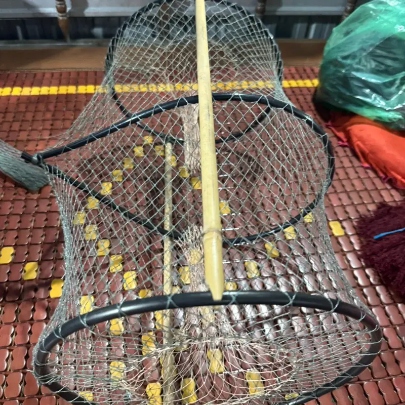 Combo 20 lo cải tiến 27cm x 48cm lờ cá siêu nhay làm bằng lưới cào thái  2,5phan chi đo 6 hôm chi nanyang  đo 4 có 3 vành nhựa màu đen đặc biệt nhay tất ca các loại cá nhu cá lóc cá trê cá rô phi