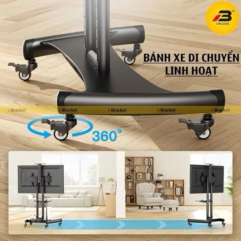 Giá Treo Tivi Di Động ErgoTek E2050 32 - 75 inch - Phiên Bản New 2025 [ BH Chính Hãng 12 Tháng ] 3