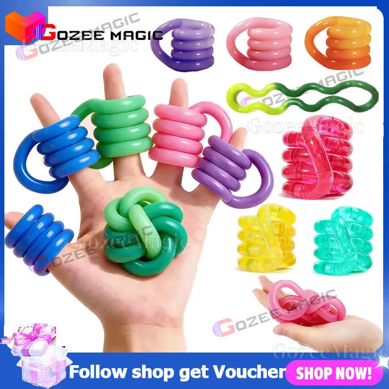 Deformable Rope Fidget Slime & Squishy Stress Relief Toys Squeeze ...