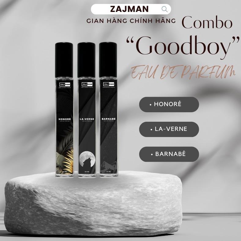   COMBO GOODBOY  3 Chai Nước Hoa Nam Perfume  10ml  Honoré La-verne Barnabé Lưu Hương 6 Đến 8 Giờ - Hàng Chính Hãng ZAJMAN Cosmetic Xịt Thơm 
