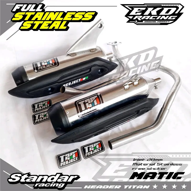 KNALPOT STANDAR RACING TZM PROJECT SS UNTUK MOTOR BEAT SCOOPY NMAX PCX DAN SEMUA JENIS MOTOR MATIC Motorcycle 0