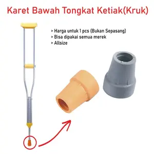 Karet Kaki Tongkat Ketiak Diameter 22 mm[ Kruk]/per pcs