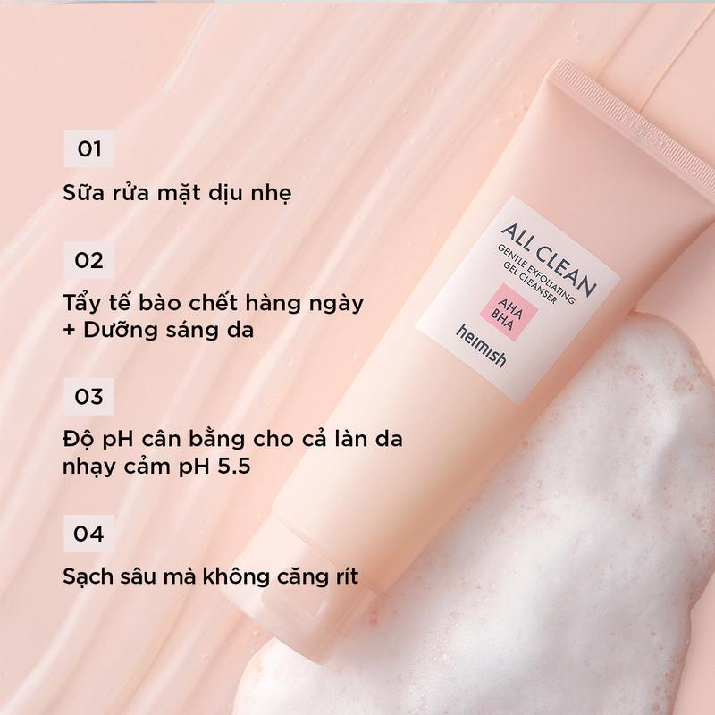Product Introduction of Gel rửa mặt h​e​i​m​i​s​h A​l​l C​l​e​a​n G​e​n​t​l​e E​x​f​o​l​i​a​t​i​n​g G​e​l C​l​e​a​n​s​e​r 130ml - Giúp làm sạch sâu 0