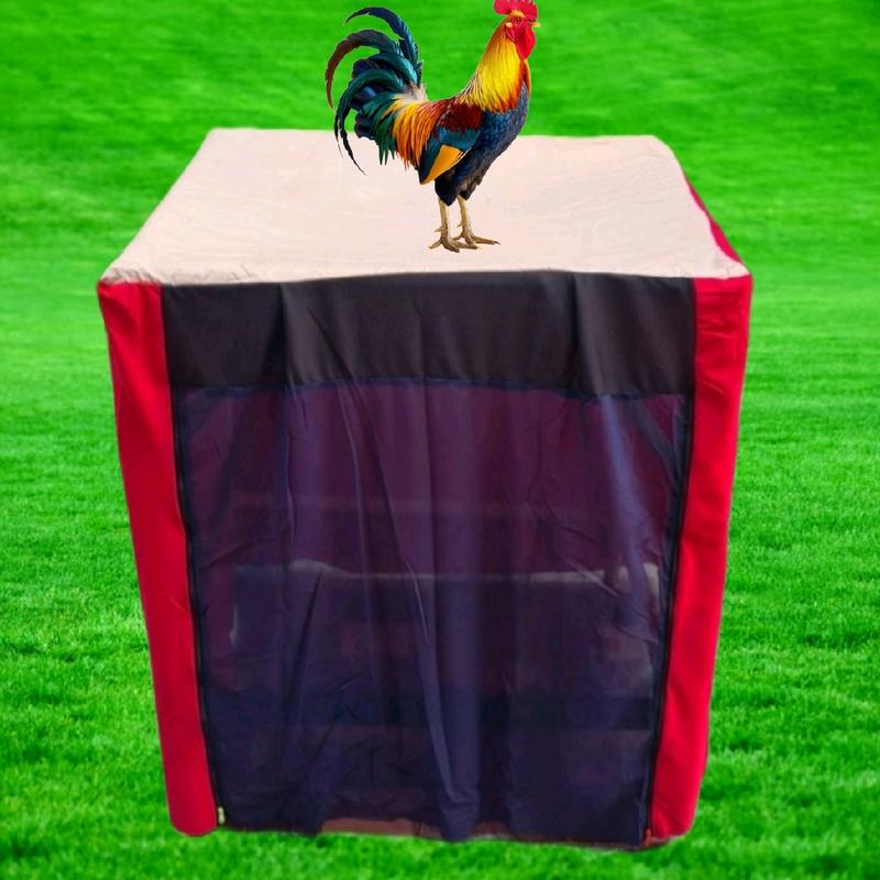 mùng vuông chống muỗi vải thun xịn lồng  vuông khay  nhựa chuồng  ngủ cho   lồng gà bội  úp gà lồng  ghép