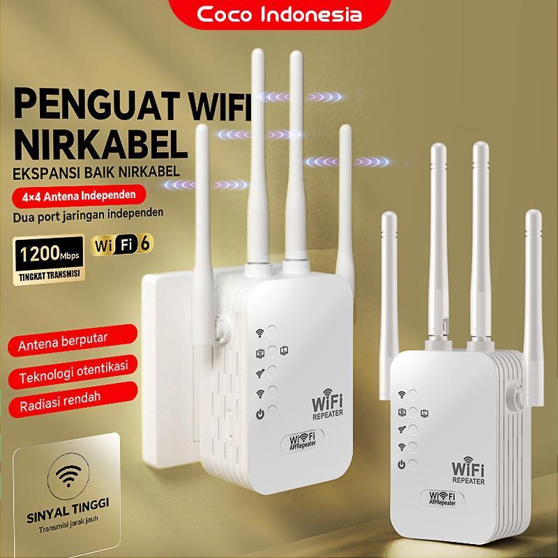 WIFI Expander 2400mb Repeater Nirkabel Rumah Repeater wifi yang nyaman Penguat Sinyal Antena Dual Band 4 0