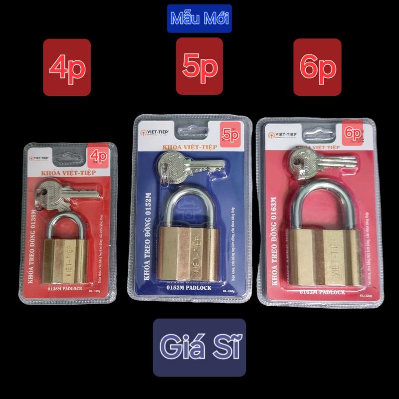 Khóa việt tiệp 4p + 5P+6p đồng thau ... ............. ổ khóa okhoacua o khoa khoá ok hoachongdap khóa xe đạp con nít chìa khoá gokaiger okhoachong trom chân không khóa  cửa  trái  tim  mật  khẩu khóa  việt  tiệp ổ  khoá  việt  tiệp