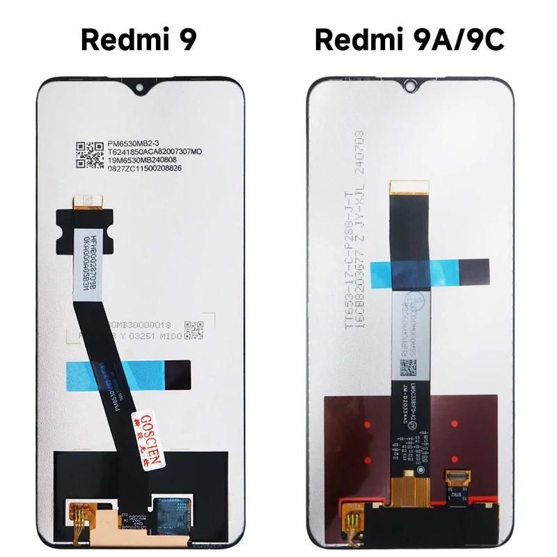 Màn hình hiển thị LCD, Chất lượng cao 100%, dành cho màn hình Xiaomi Redmi 9A, với khung, Lắp ráp màn hình cảm ứng, Tương thích với Redmi 9A, 9C và 9 màn hình hiển thị LCD 2