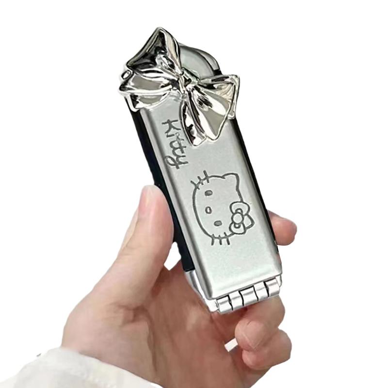 Lược Chải Tóc Gấp Gọn, Tạo Kiểu Tóc, Có Gương, Thiết Kế Anime, Cầm Tay Thích Hợp Đi Du Lịch, Lược Nhỏ Dụng Cụ 6