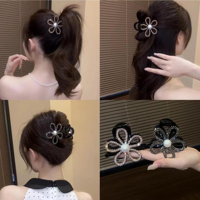 Kẹp Lấy Hoa Rỗng Cổ Điển Phong Cách Hàn Quốc Với Tóc Cuộn Kẹp Cá Mập Thích Hợp Cho Tóc Đuôi Ngựa Cao Thích Hợp Cho Bé Gái