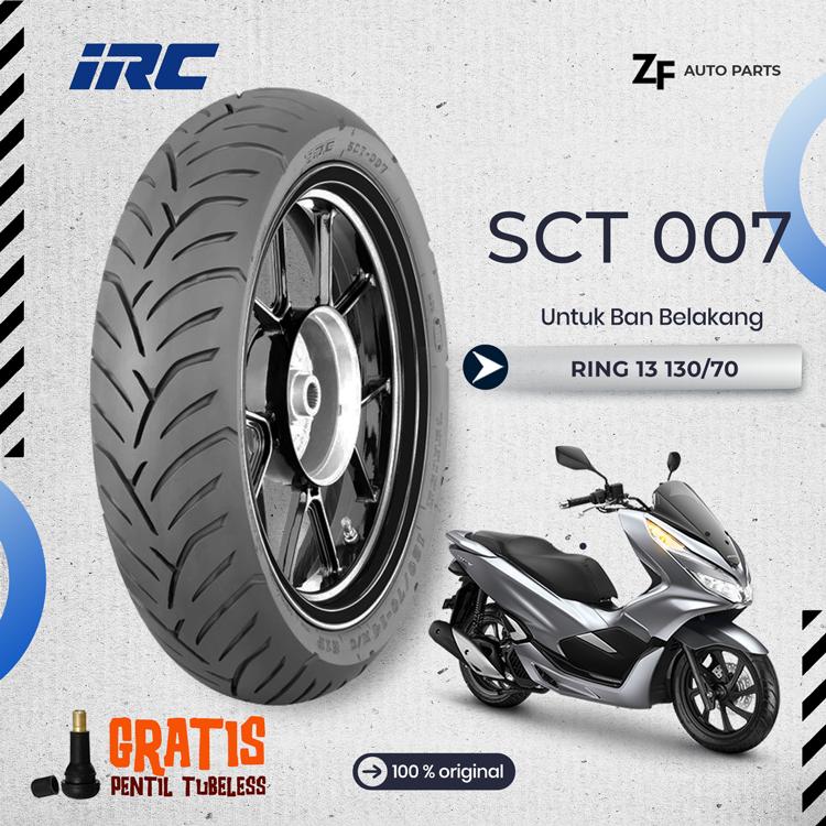 SEPASANG / SATUAN BAN MOTOR PCX 160 IRC SCT 006 007 Ring 14 TUBELESS ADV 160 5