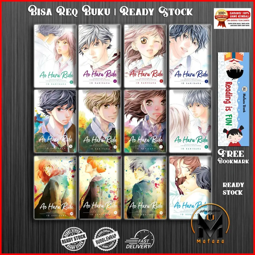 Komik Ao Haru Ride (13 book series) by Io Sakisaka (English/Indonesia)