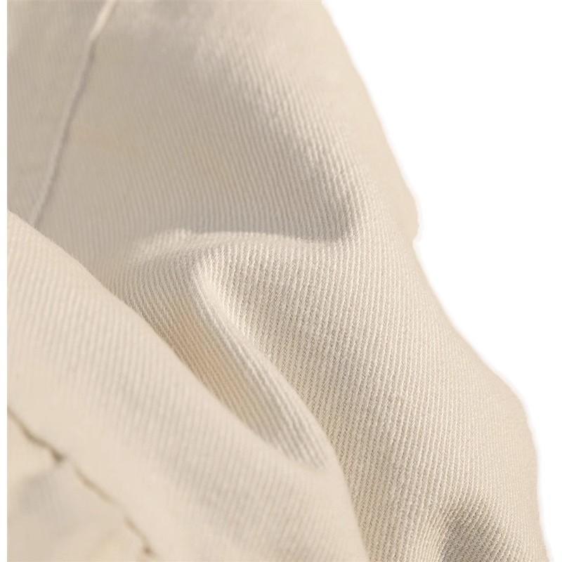 Chân Váy Chữ A, Ngoại Cỡ, Dành Cho Nữ, Chân Váy Denim Trắng, Xếp Ly Bất Đối Xứng Chân Váy Ngắn Cạp Cao Hàng Mới Về Mùa Xuân Hè, Chống Lộ 3