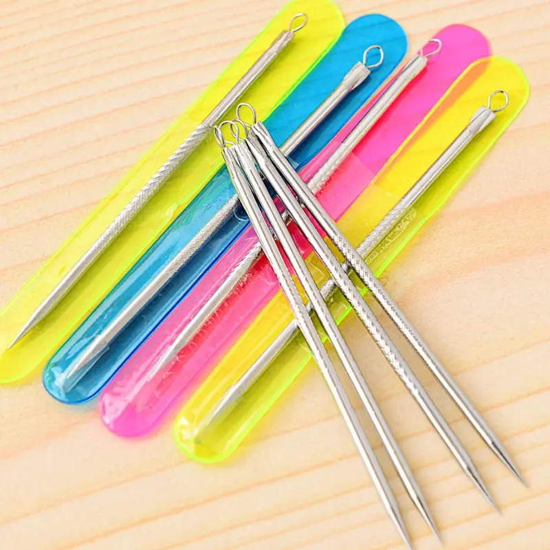 Kim Loại Loại Bỏ Mụn Đầu Đen Dụng Cụ Loại Bỏ Mụn Trứng Cá, 1 Cái, Thép Không Gỉ, Để Làm Sạch Mụn Trứng Cá 0