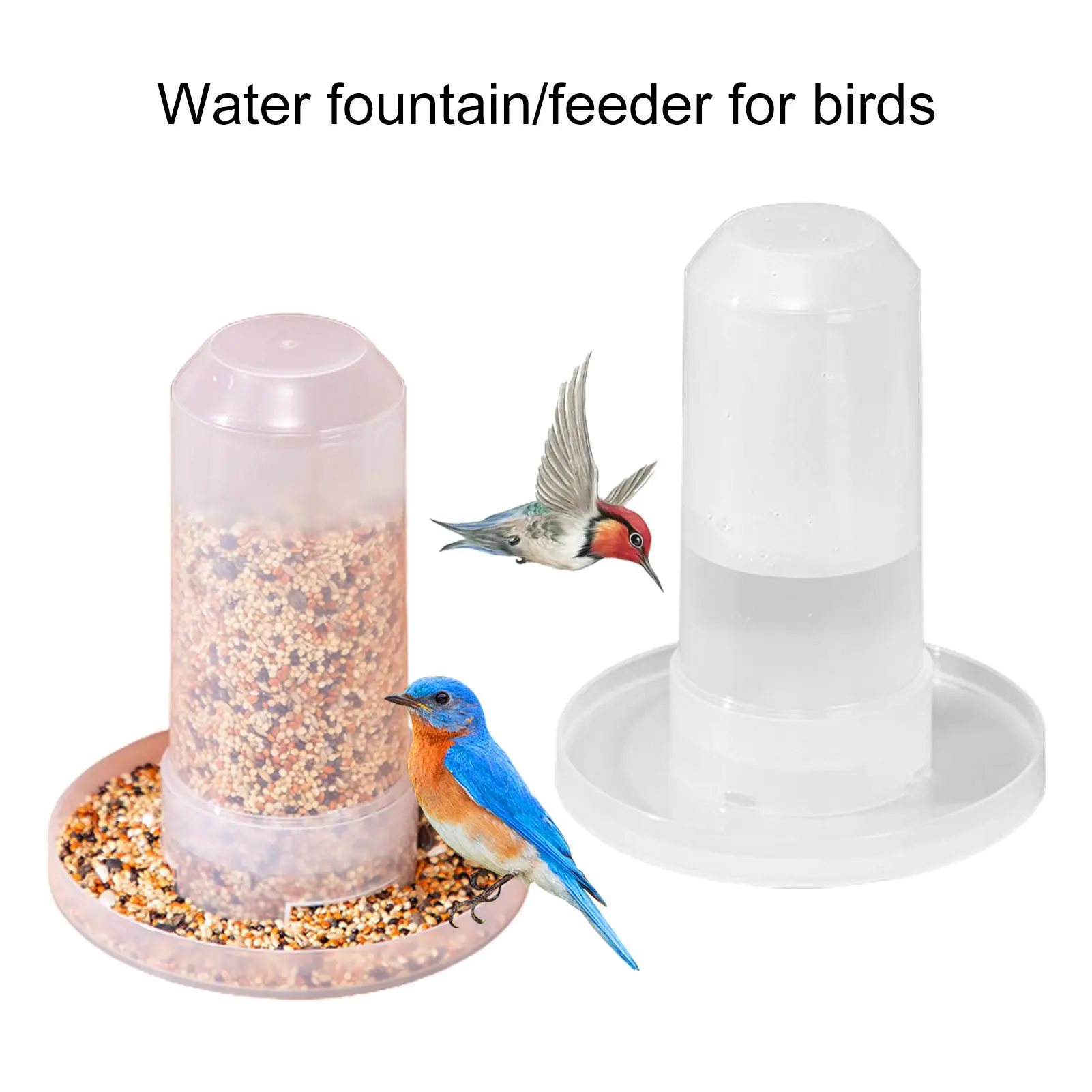 350ml Bird Feeder Convenient Large Capacity Pet Chicken Bird Parrot Food Water Dispenser Pet Supplies